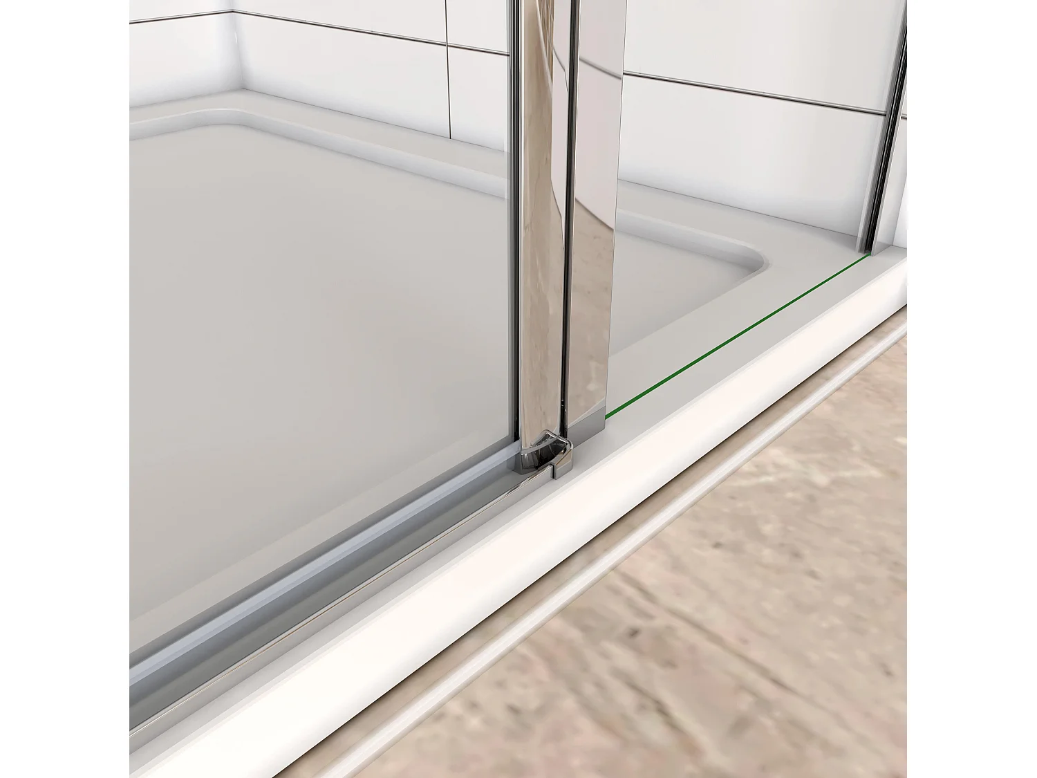 80X80X195cm Duschkabine Duschabtrennung Duschtür Duschwand Nano+ESG Glas&6mm Glasstärke