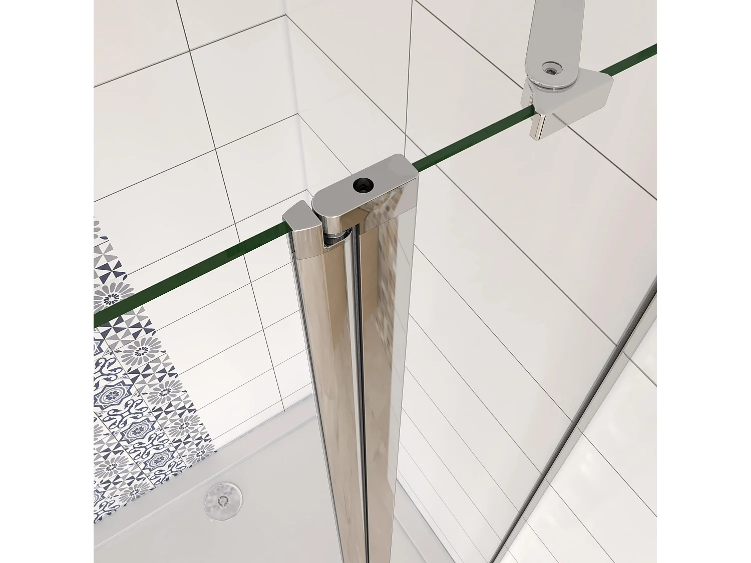 70X80X195cm Duschkabine Duschabtrennung Duschtür Duschwand Nano+ESG Glas&6mm Glasstärke