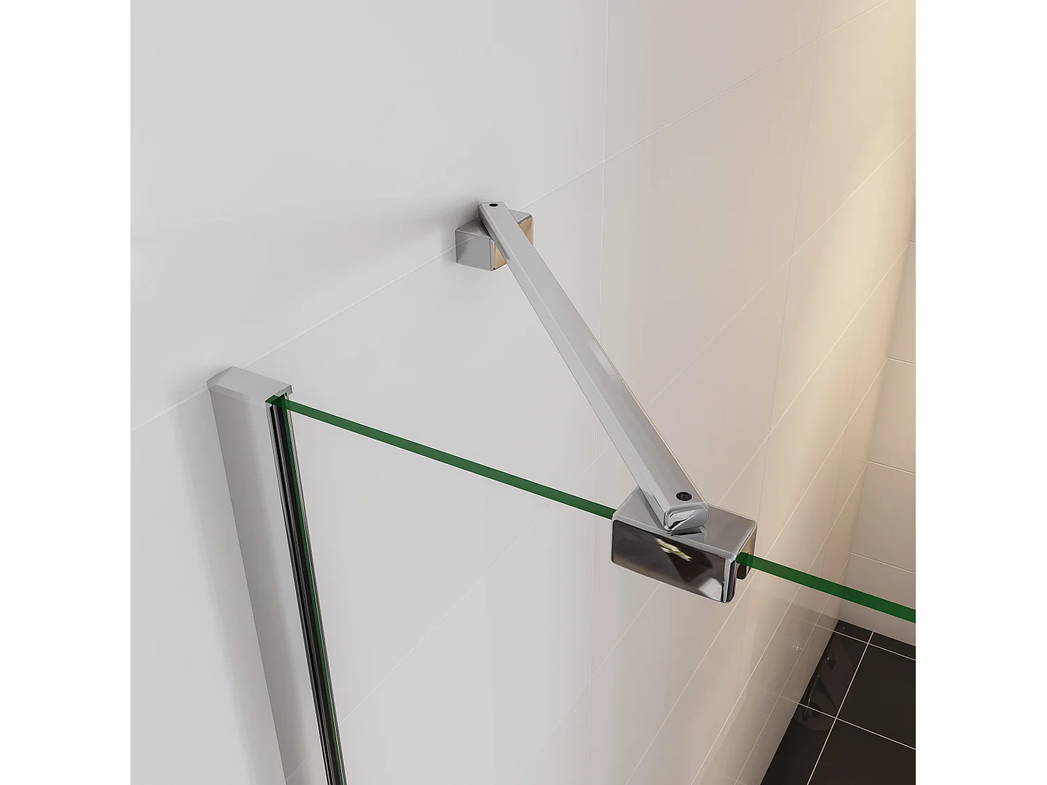 100x76x185cm 6mm Nano Glas Schwenktür Drehtür Duschkabine Duschwand Duschabtrennungen Dusche