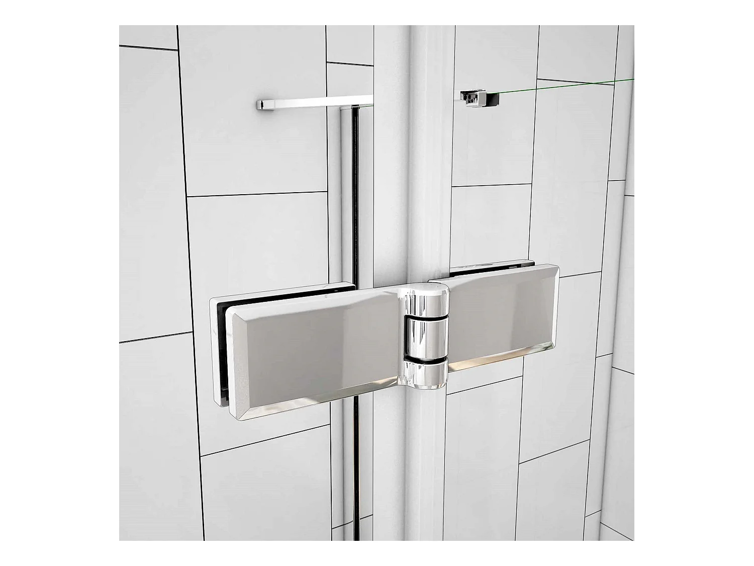 U-Duschkabine Falttür+Drehtür 90x120x90cm (Seitenwand:90cm) U-FORM Duschkabine Duschabtrennung