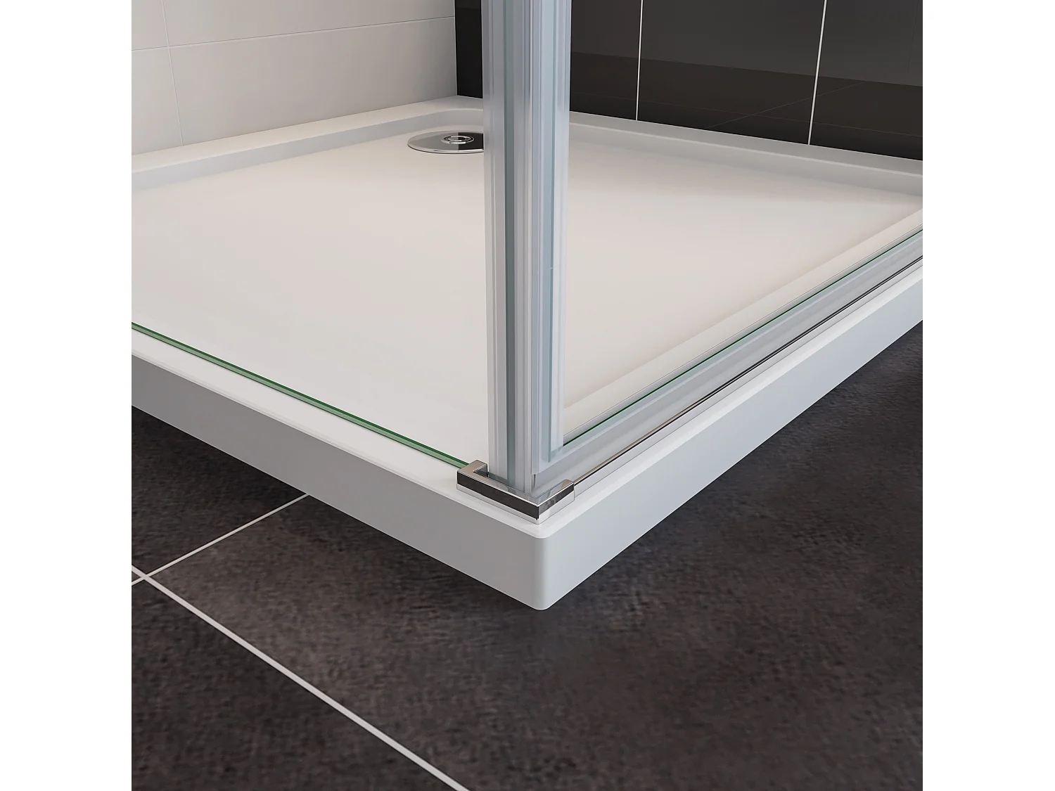 100x70x185cm 6mm Nano Glas Schwenktür Drehtür Duschkabine Duschwand Duschabtrennungen Dusche
