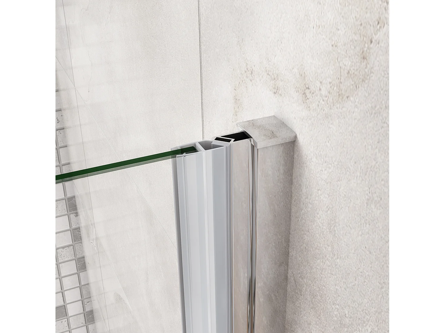 100x180cm Nischentür Drehtür  Nano Duschkabine Duschabtrennung Dusche Duschwand Türhöhe:180cm