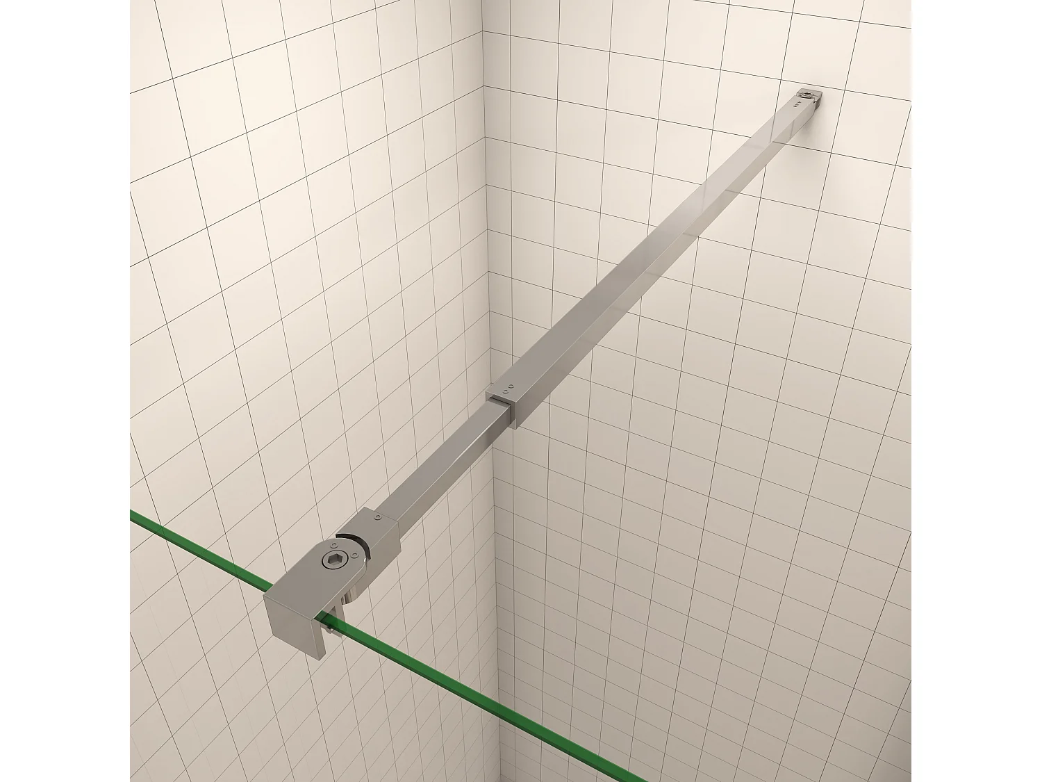 100x90x185cm Scharniertür Duschkabine
