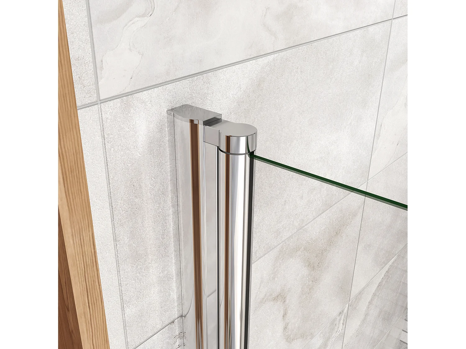 80x180cm Nischentür Drehtür  Nano Duschkabine Duschabtrennung Dusche Duschwand Türhöhe：180cm