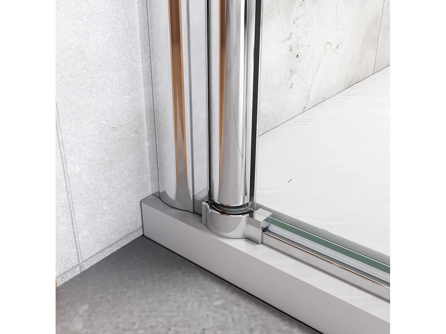 70x195cm Nischentür Drehtür  Nano Duschkabine Duschabtrennung Dusche Duschwand Türhöhe：195cm