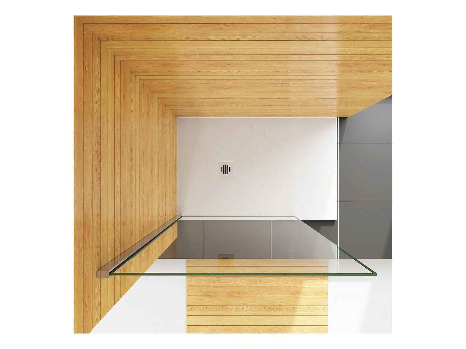 150x200cm Duschabtrennung Walk In 10mm Nano ESG Klarglas Duschtrennwand Höhe 200cm