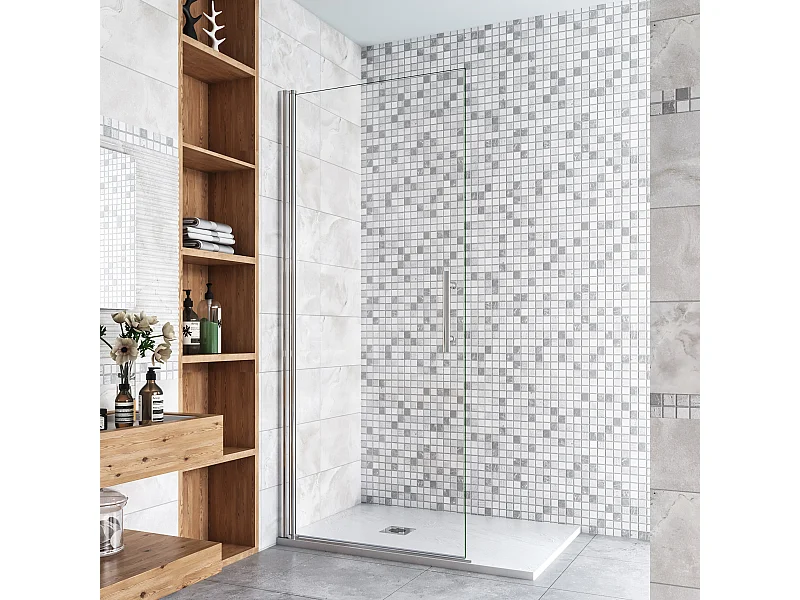 70X180cm Nischentür Pendeltür Duschtür Schwingtür Duschabtrennung Dusche Duschkabine 5mm ESG Glas