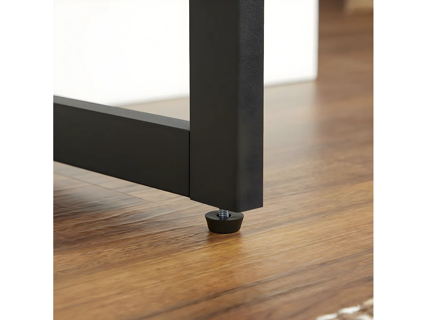 Consola de maquillaje con espejo, almacenamiento y taburete - L90 cm