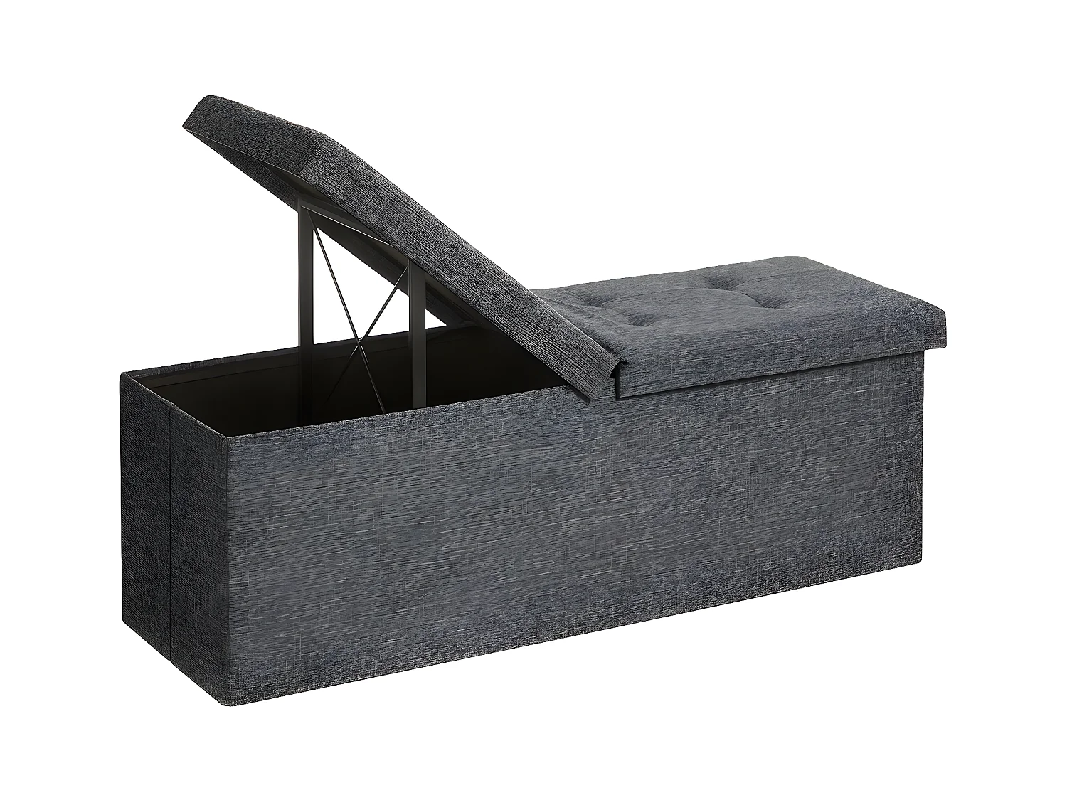 Coffre de rangement avec couvercle pliable - L110 cm
