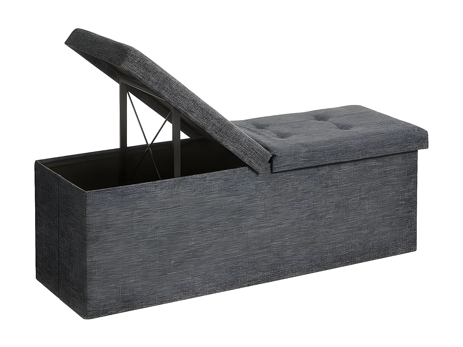 Coffre de rangement avec couvercle pliable - L110 cm