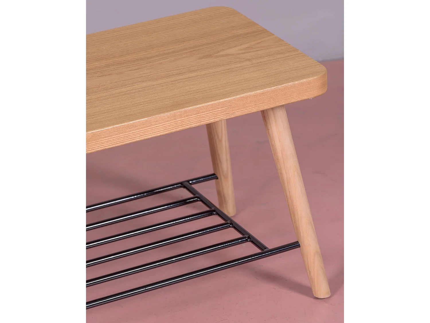 Banc rustique en hêtre naturel - Bristol - Hêtre naturel