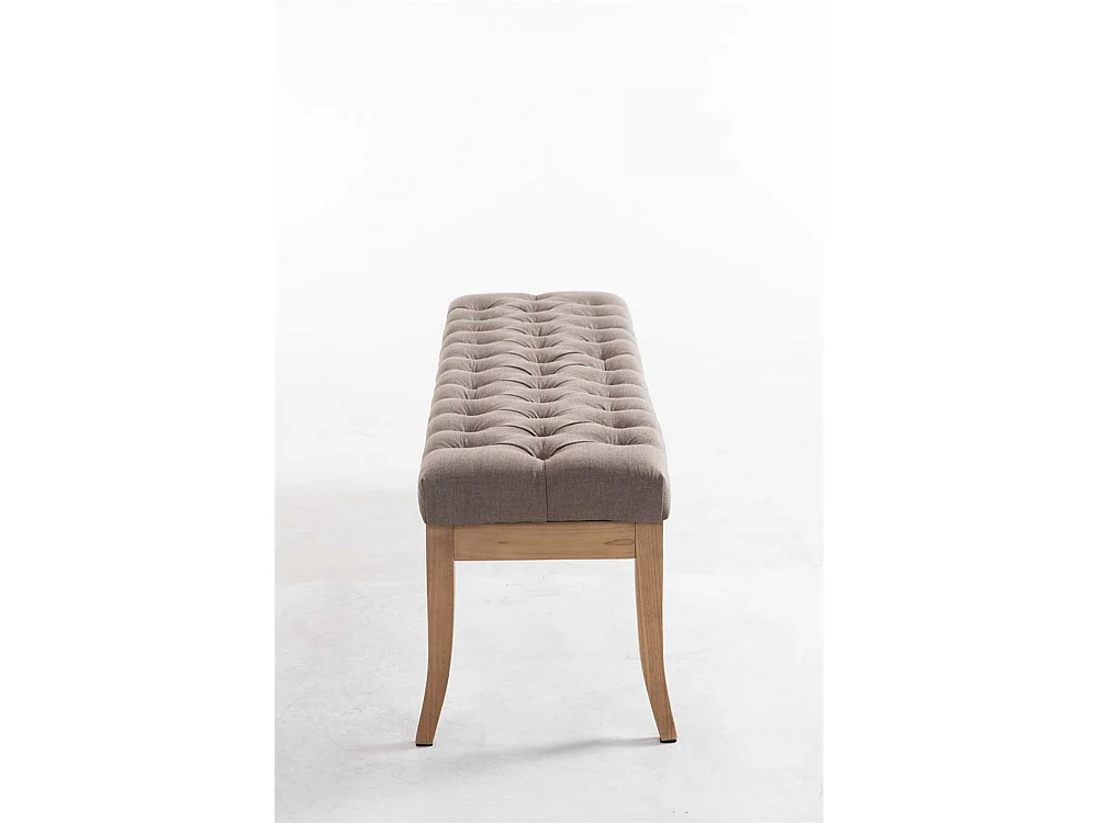 Banquette - Tissu & Bois - Taupe - Ramses