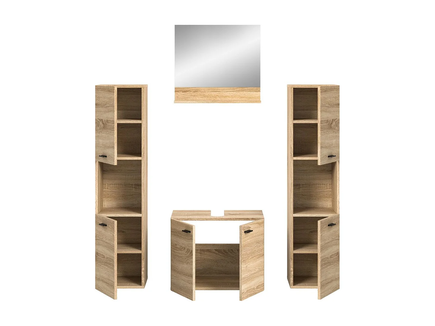 Boston Badmöbelset B3 Eiche Dekor.