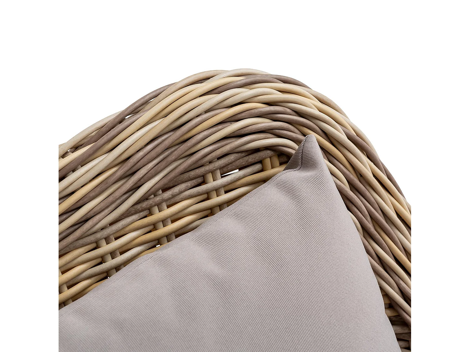 Conjunto Muebles de jardín Lila de ratán sintético, 4 Piezas