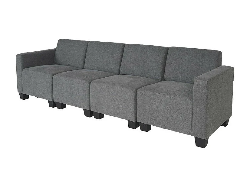 Modular Canapé 4 places Lyon, tissu/textile - gris