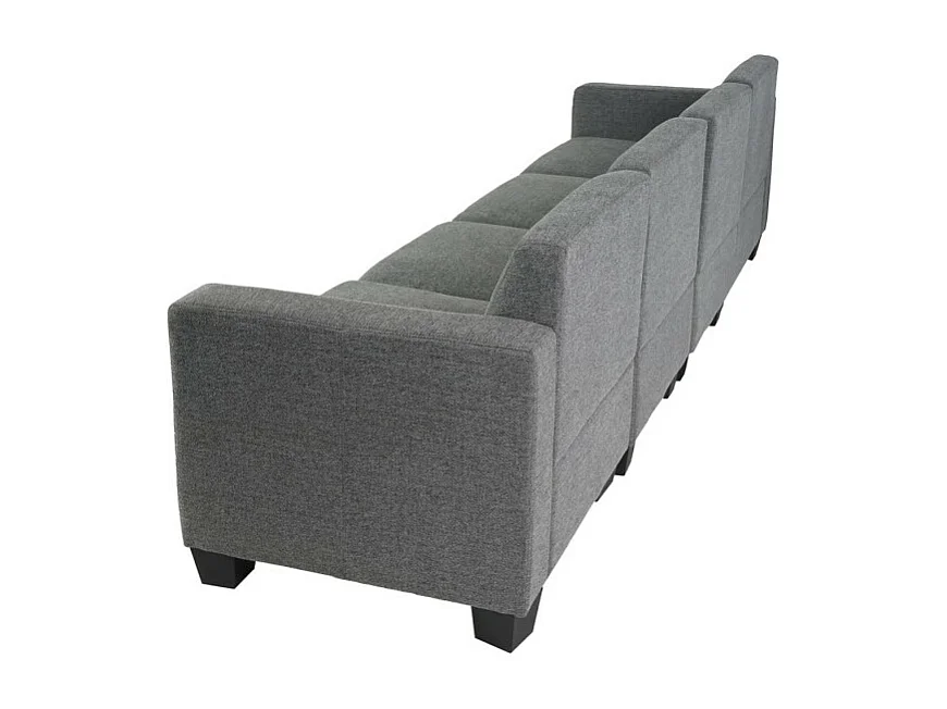 Modular Canapé 4 places Lyon, tissu/textile - gris