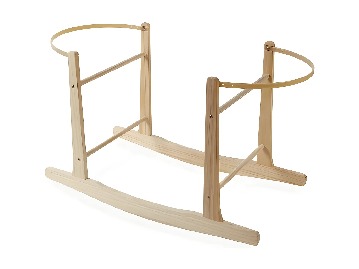 Pieds de chaise à bascule pour moïse bois beige 60x30/33,5x70/83,5cm