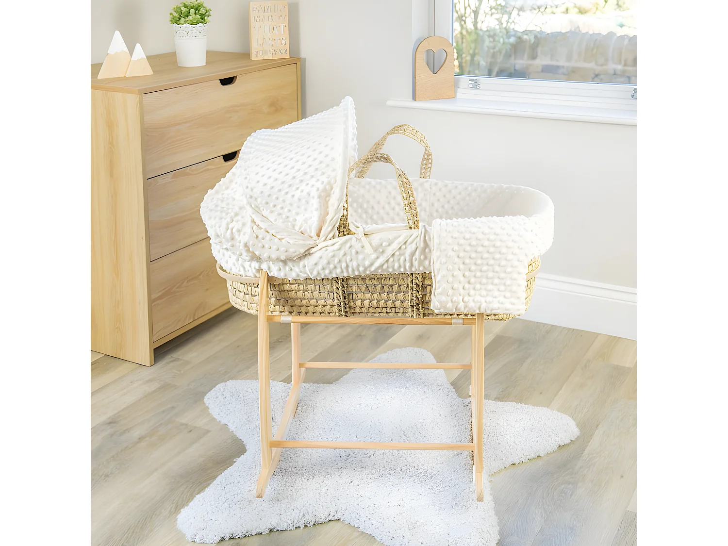 Culla a palma beige 84x44x25 cm