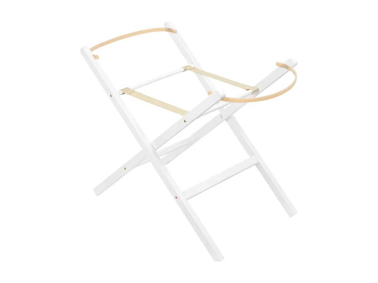 Pieds de chaise bascule pour moïse bois blanc 57,5x30/37x76,5/83,5cm