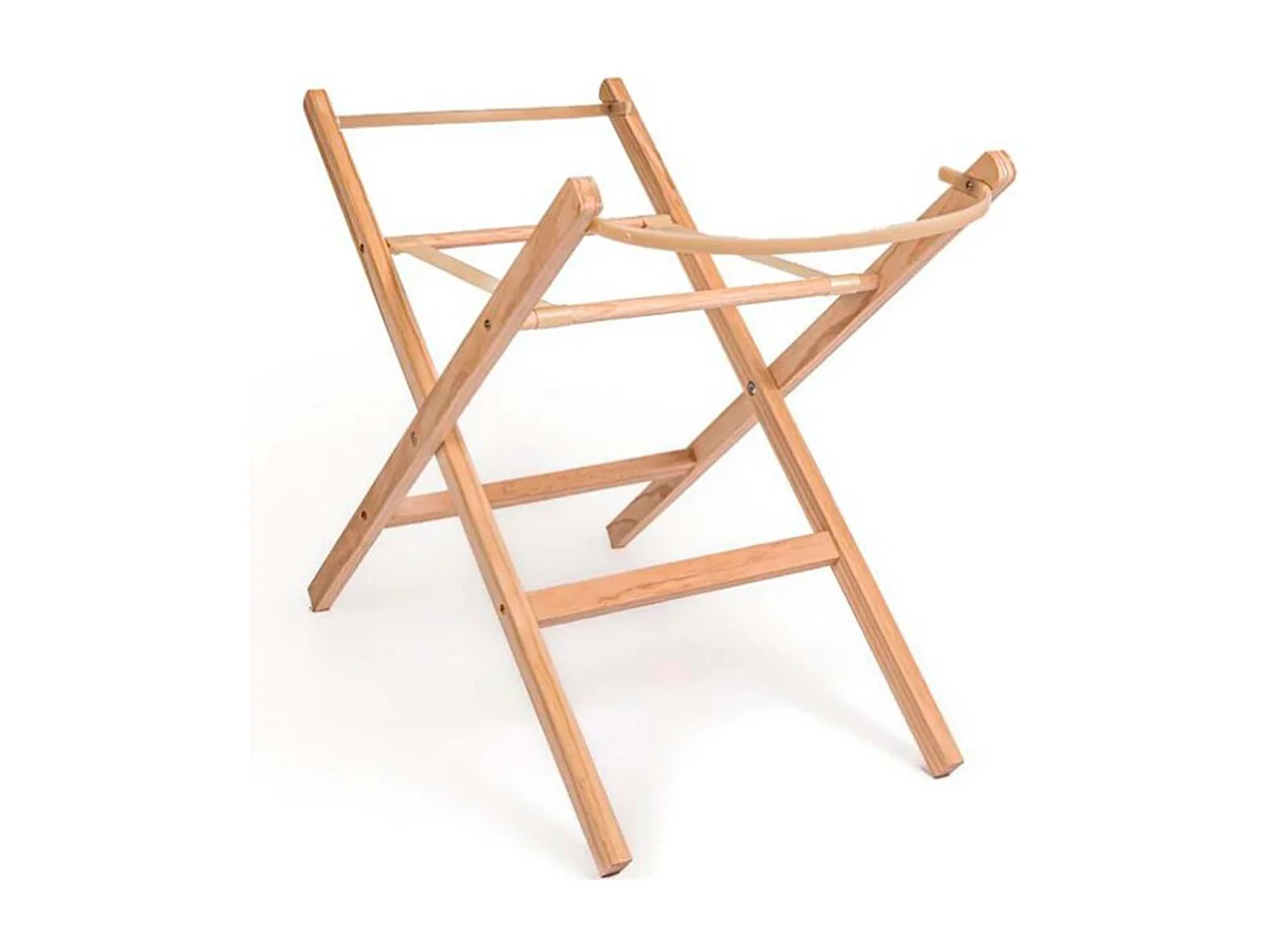 Patas para moisés de madera beige 57,5 x 30/37 x 76,5/83,5cm