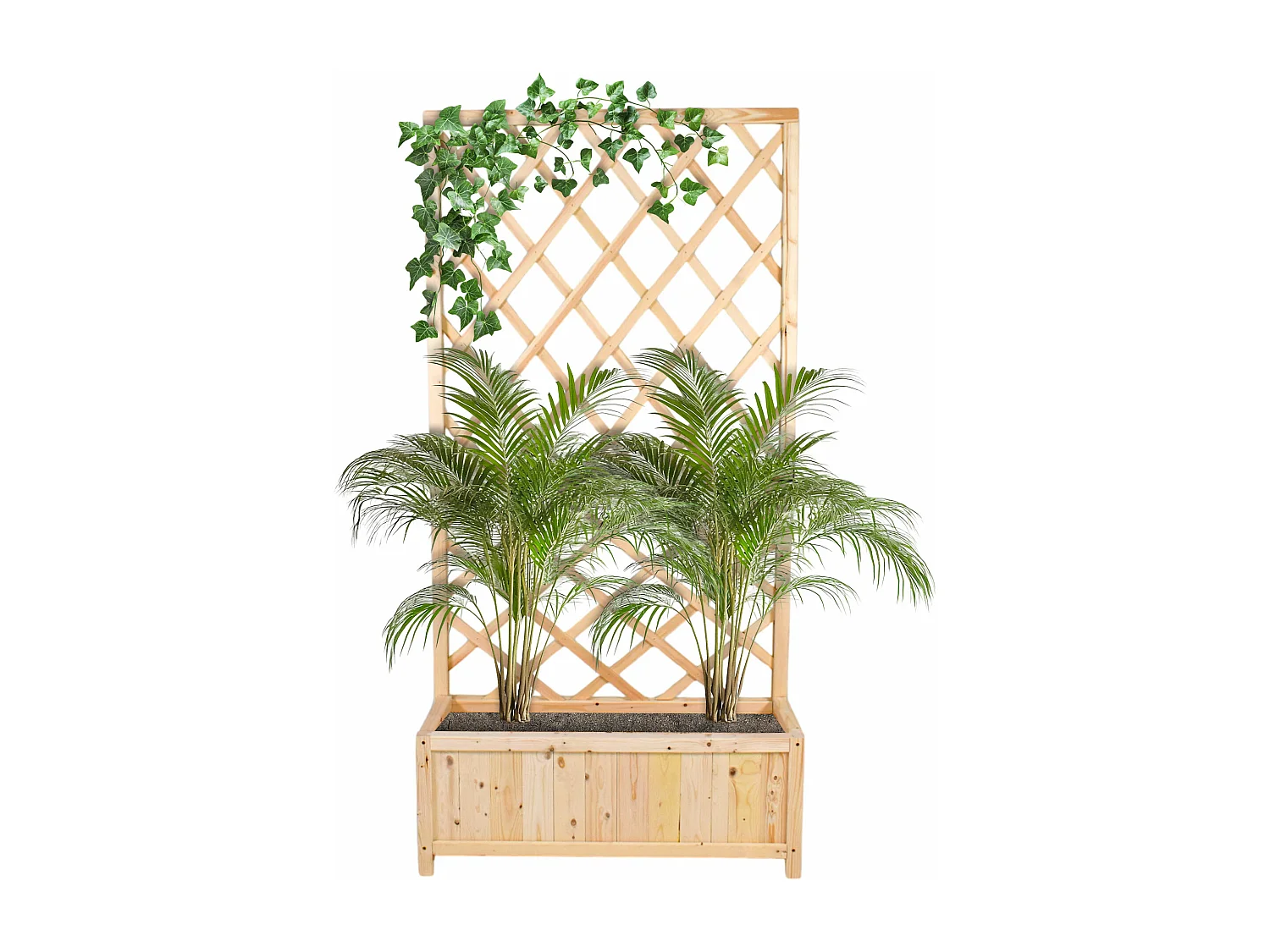 Dorothy - Jardinière en bois de cèdre imprégné avec espalier H180 cm