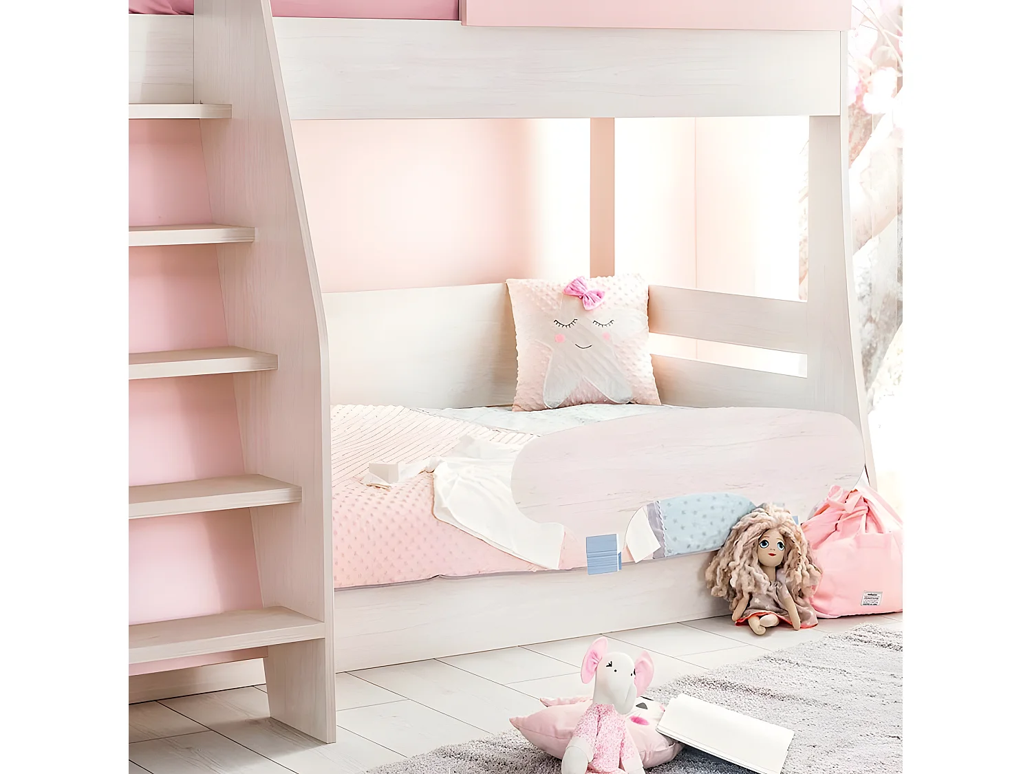 Barrière de protection d'aggloméré acacia 35x2x119cm