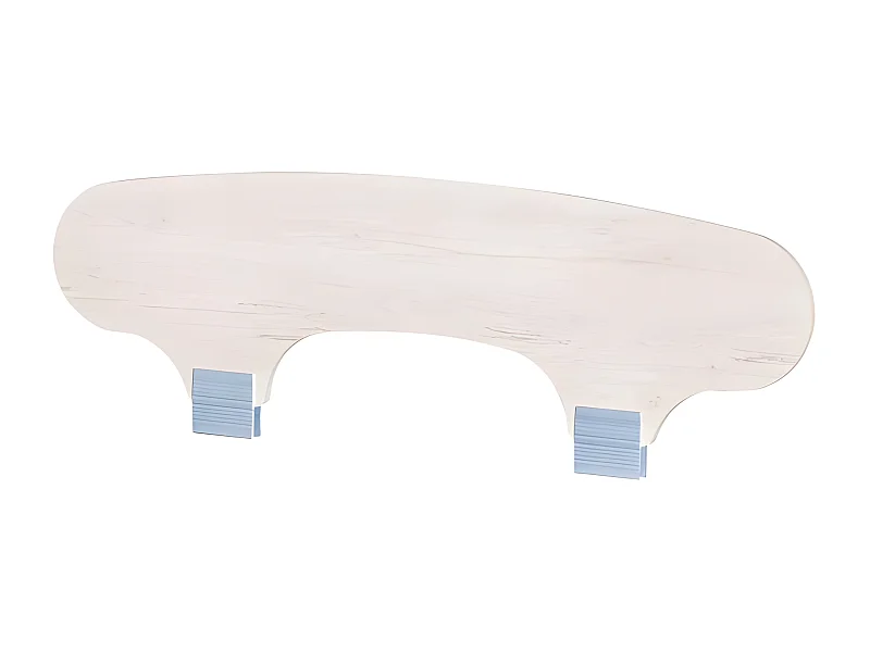 Barrière de protection d'aggloméré acacia 35x2x119cm