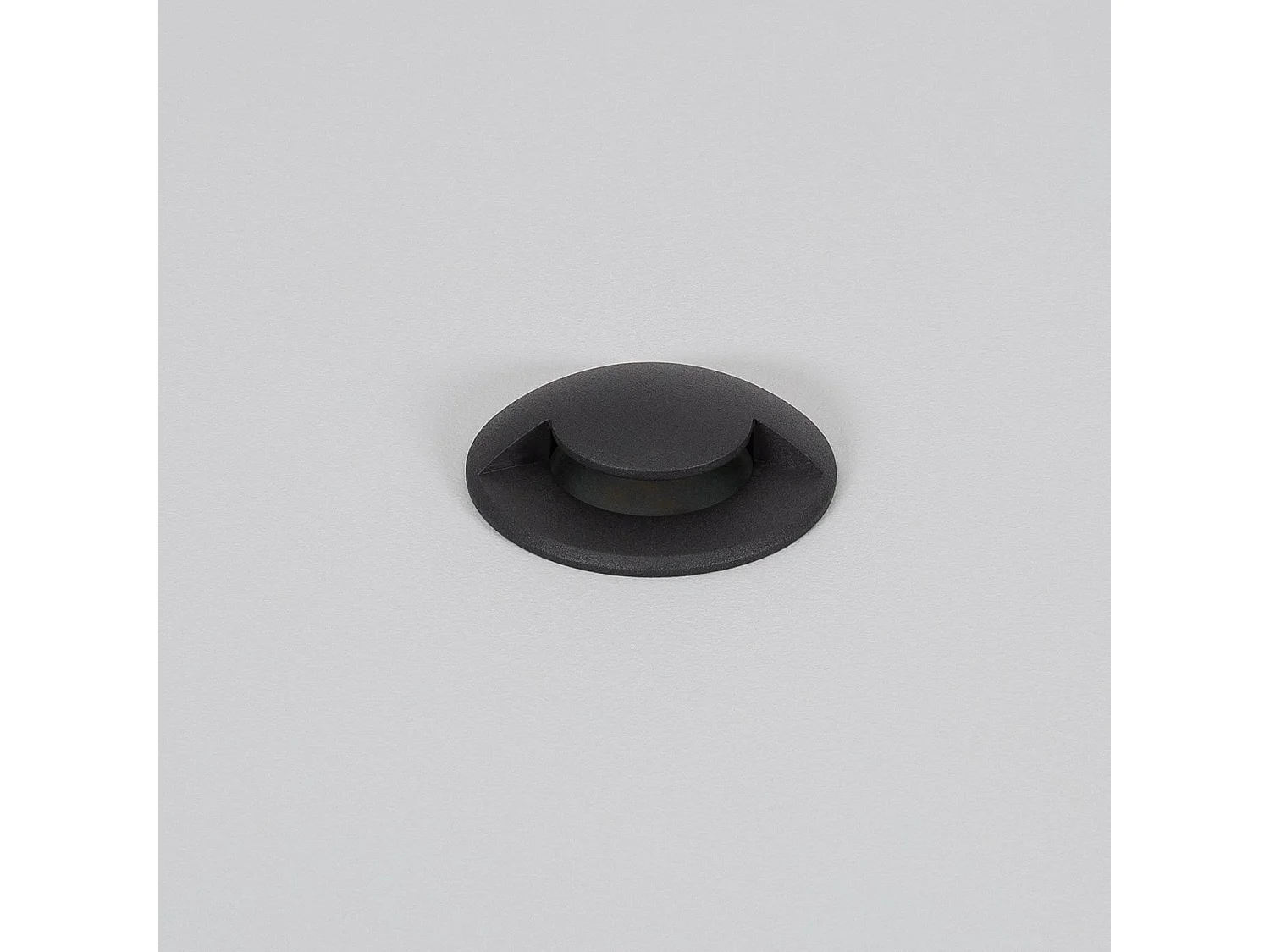 Balise Extérieure LED Encastrable Sol 1L 24V DC Loto Noire 2700K Blanc chaud