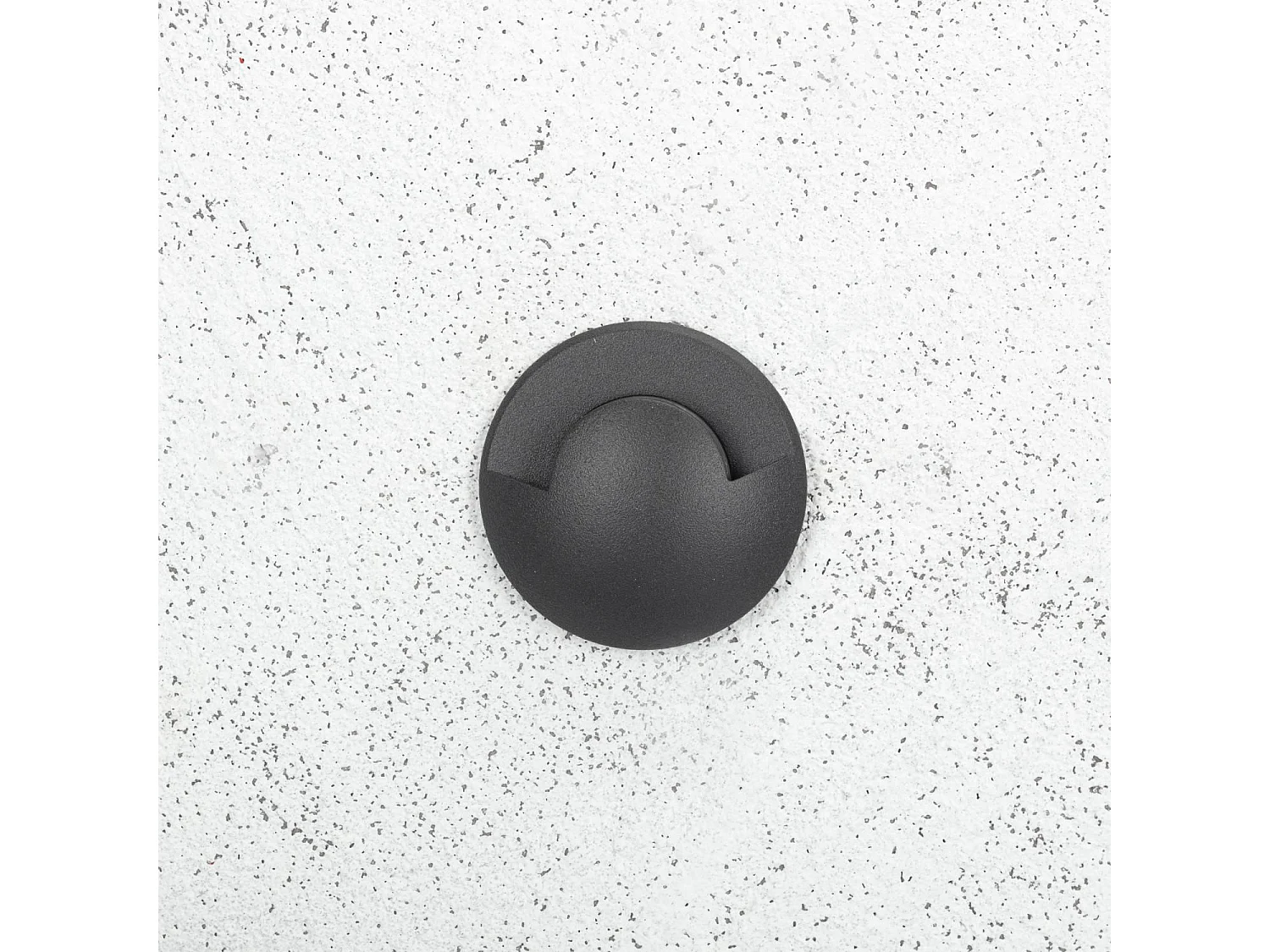 Balise Extérieure LED Encastrable Sol 1L 24V DC Loto Noire 2700K Blanc chaud