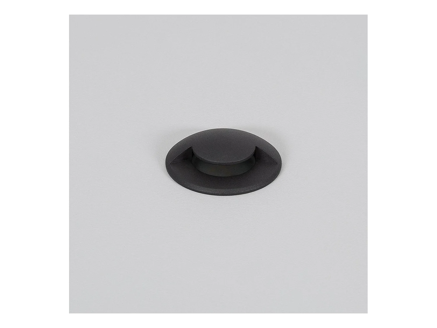 Balise Extérieure LED Encastrable Sol 1L 24V DC Loto Noire 2700K Blanc chaud