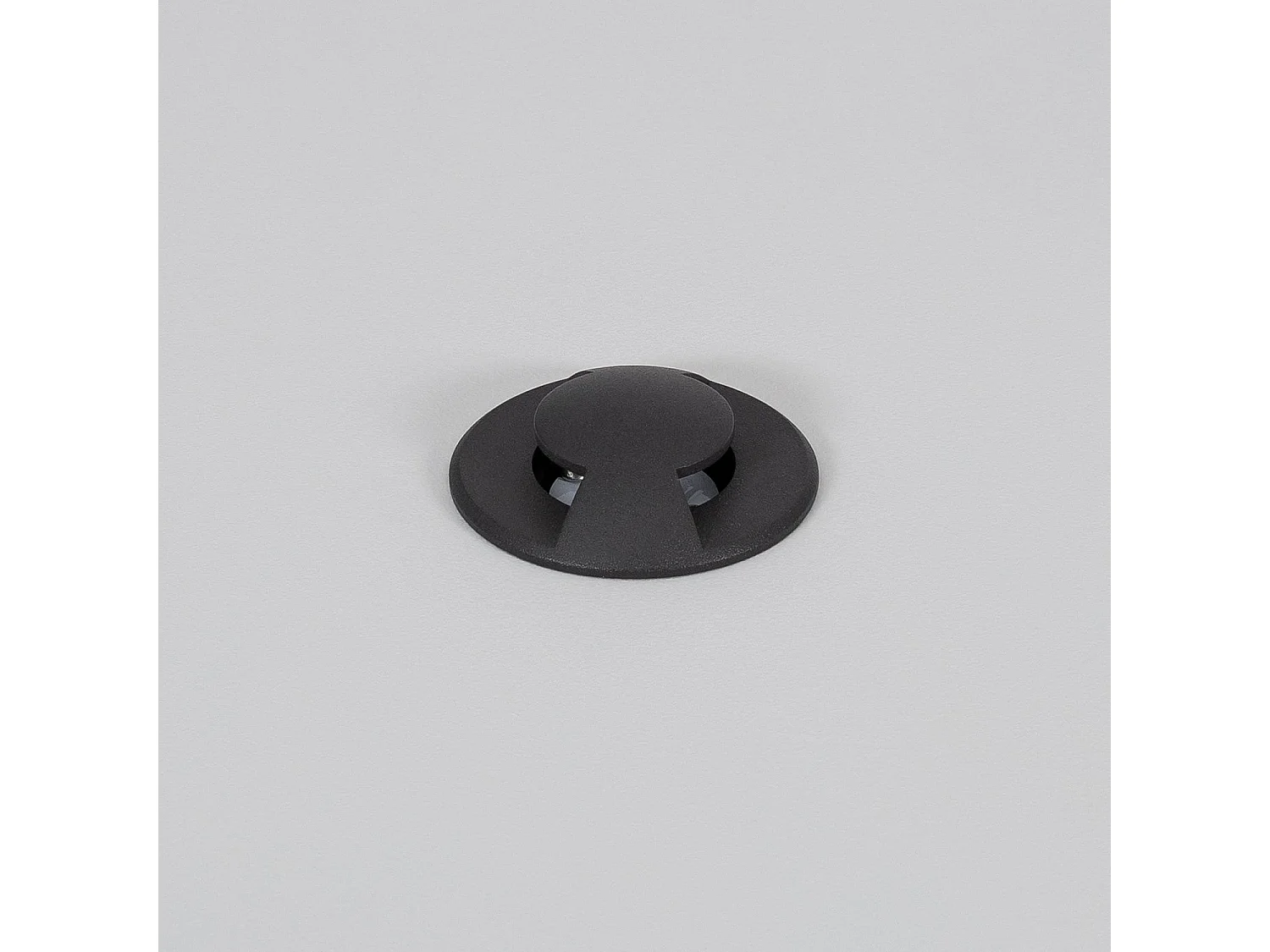 Baliza Exterior LED Empotrable Suelo 2L 24V DC Loto Negro 2700K Blanco Cálido