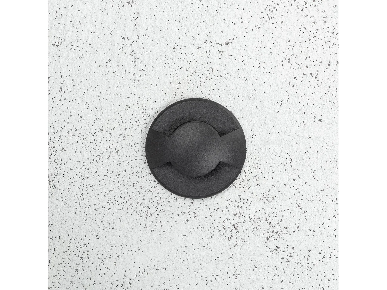 Balise Extérieure LED Encastrable Sol 2L 24V DC Loto Noire 2700K Blanc chaud