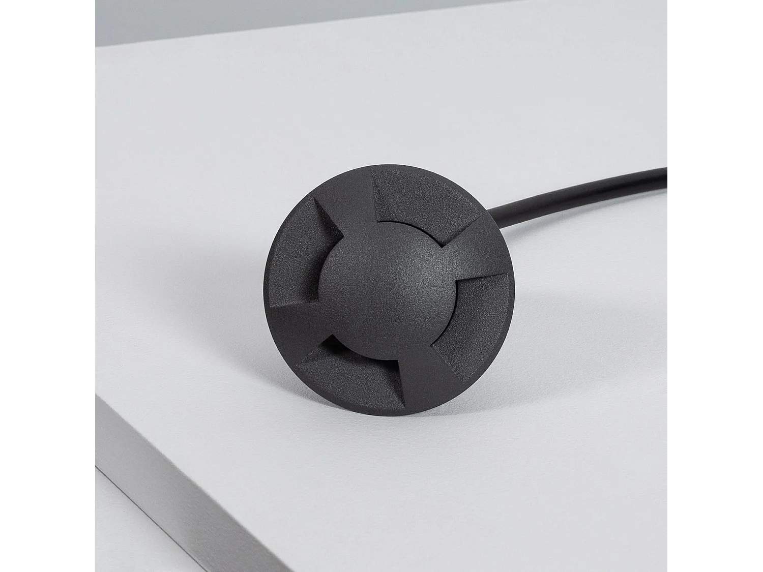 Balise Extérieure LED Encastrable Sol 4L 24V DC Loto Noire