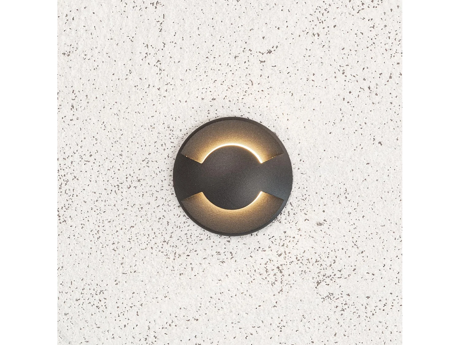 Balise Extérieure LED Encastrable Sol 2L 24V DC Loto Noire 4000K Blanc neutre