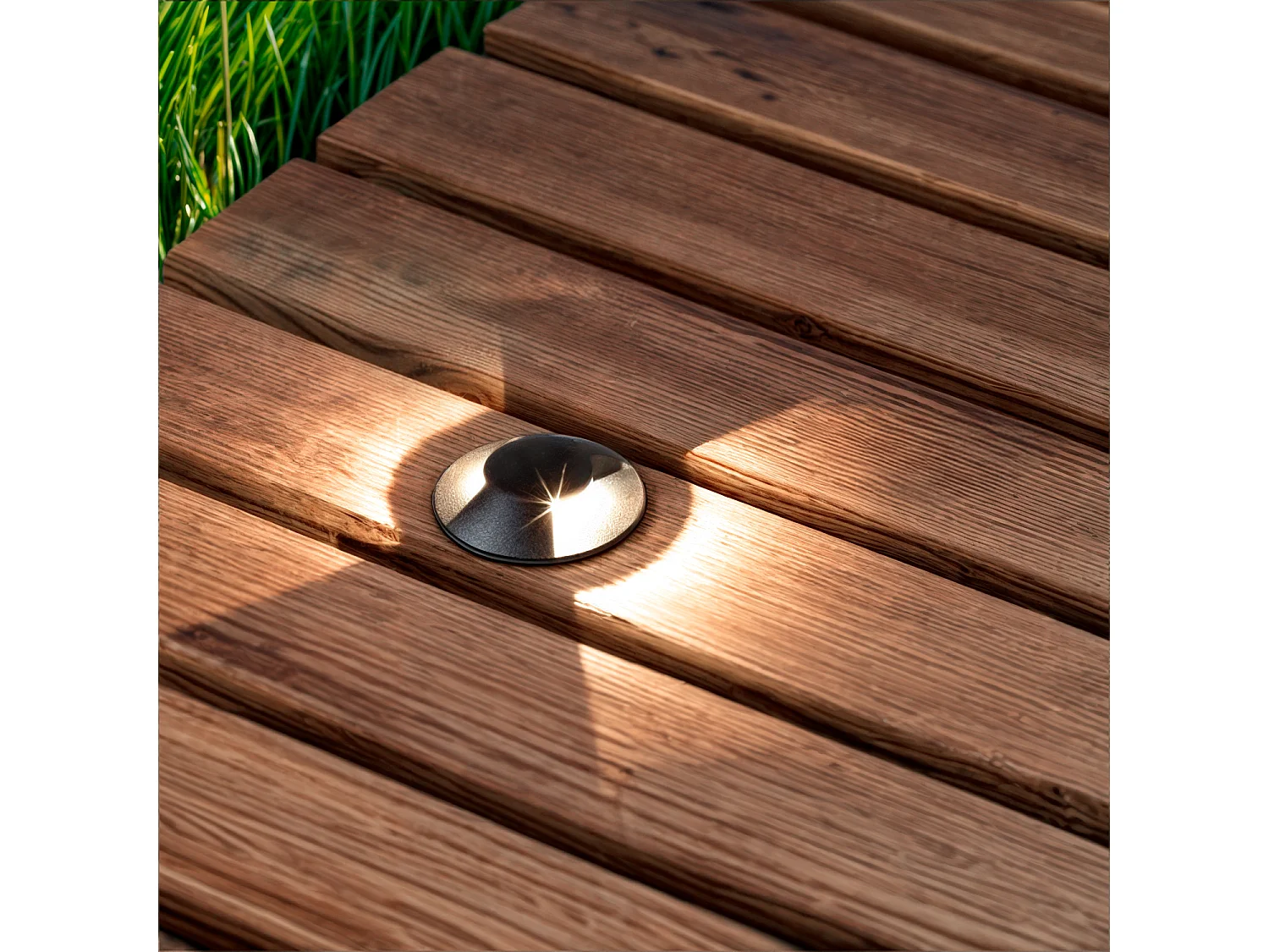 Balise Extérieure LED Encastrable Sol 2L 24V DC Loto Noire 4000K Blanc neutre