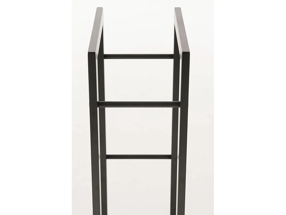 Etagère bois de cheminée - Métal - 25x40x150 cm - Noir-mat - Keri