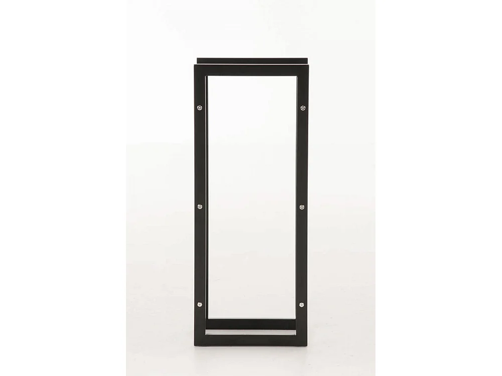 Etagère bois de cheminée - Métal - 25x40x150 cm - Noir-mat - Keri