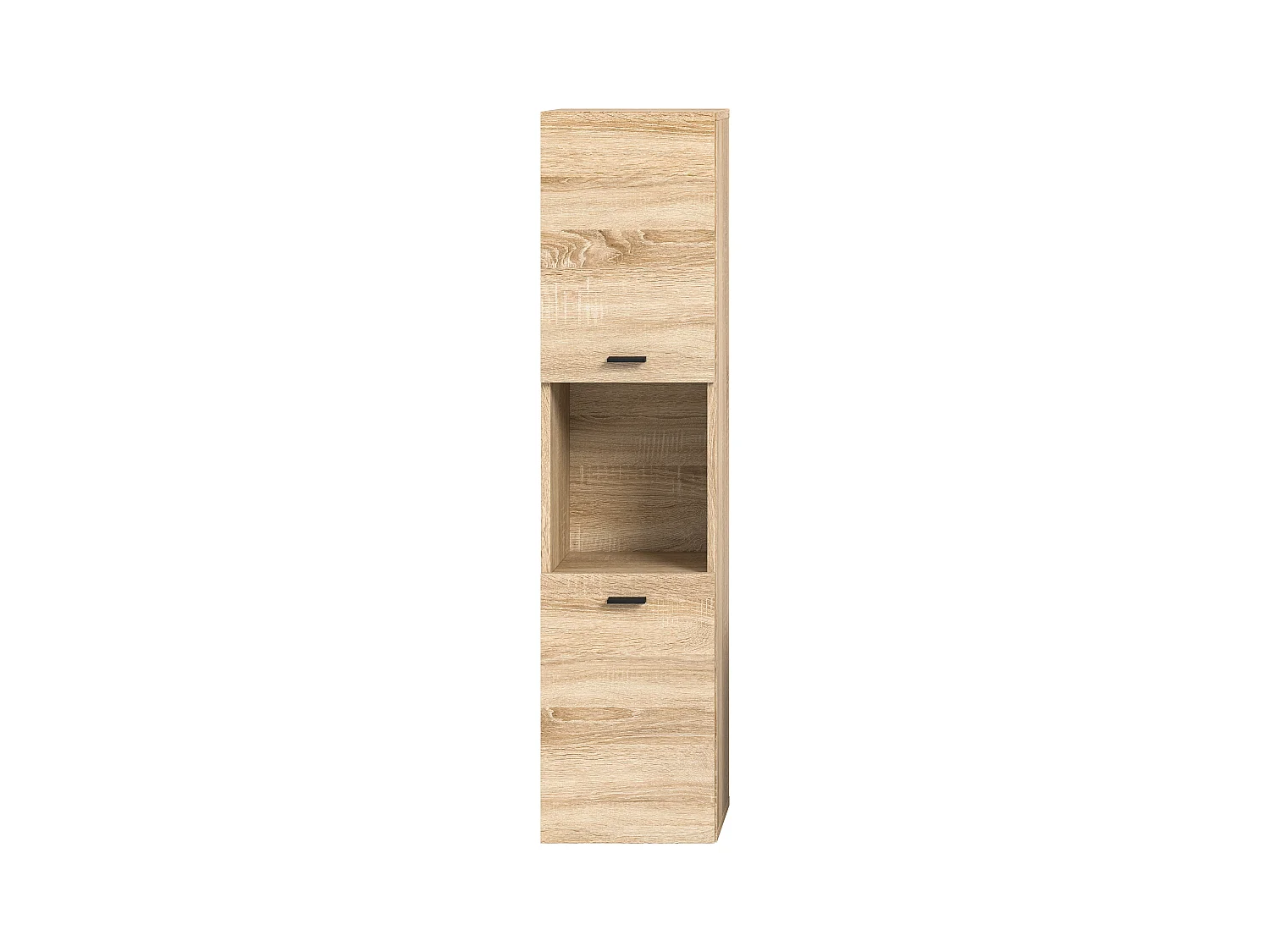 Tambo - Colonne basse (L/H/P : 30x125x29 cm) en mélaminé chêne