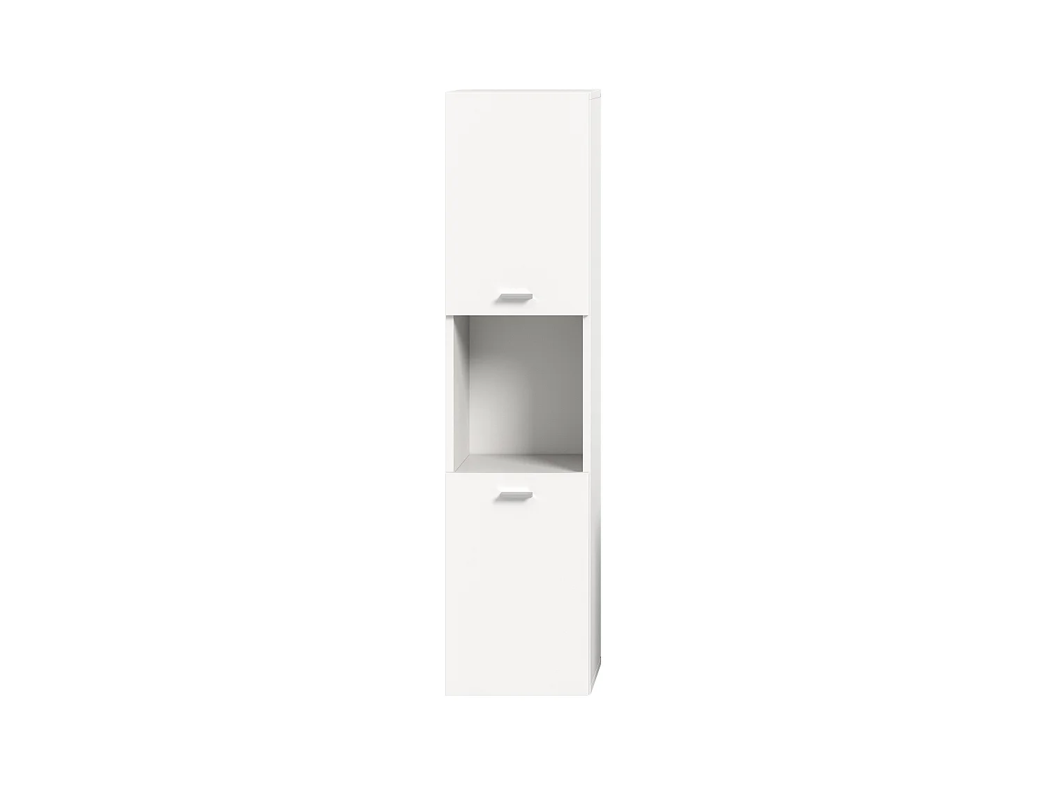 Boston - Colonne basse (L/H/P : 30x125x29 cm) en mélaminé blanc
