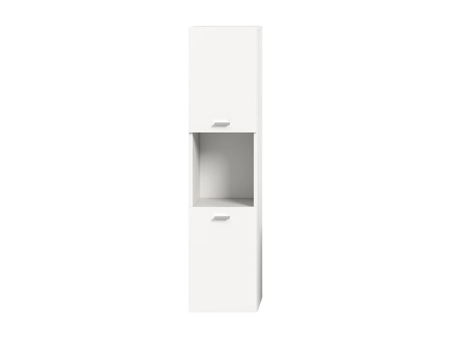 Mueble alto baño Boston 2 puertas 1 ambiente blanco.