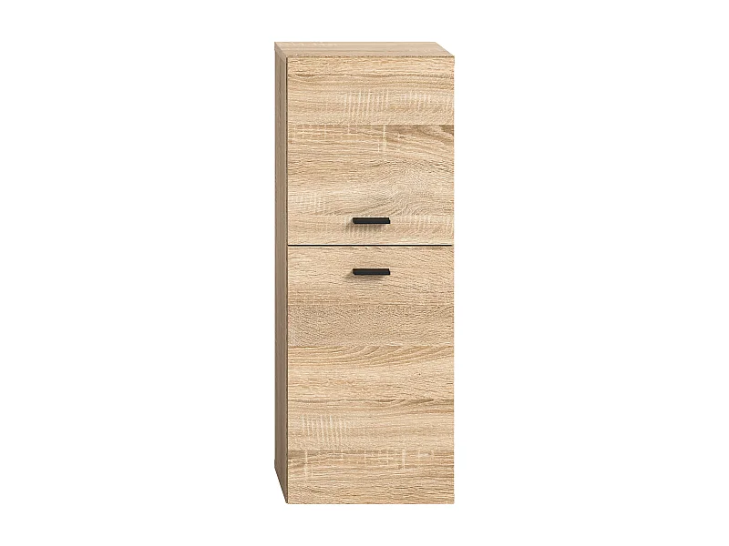 Tambo - Meuble bas (L/H/P : 30x80x29 cm) en mélaminé chêne