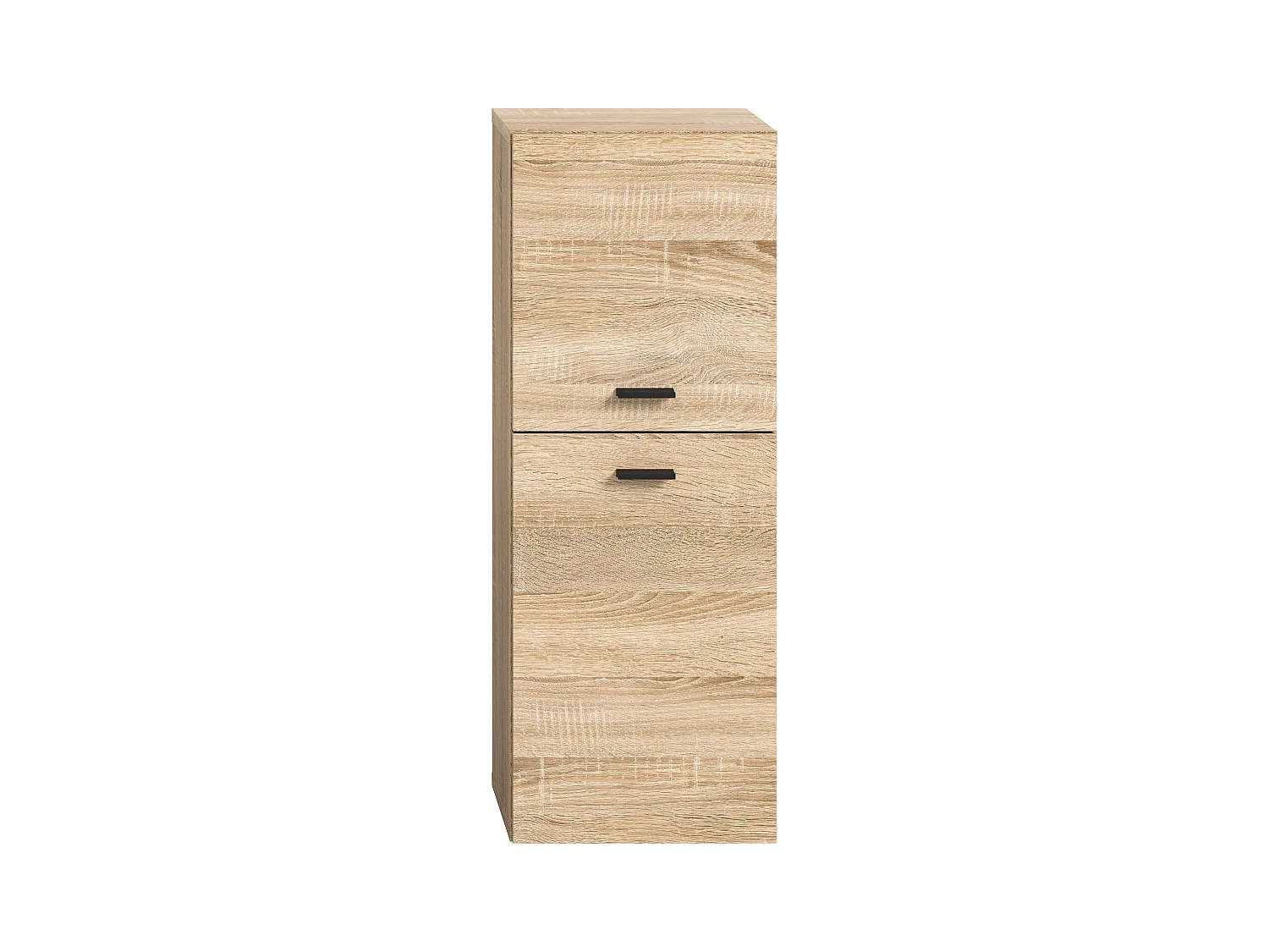 Tambo - Meuble bas (L/H/P : 30x80x29 cm) en mélaminé chêne