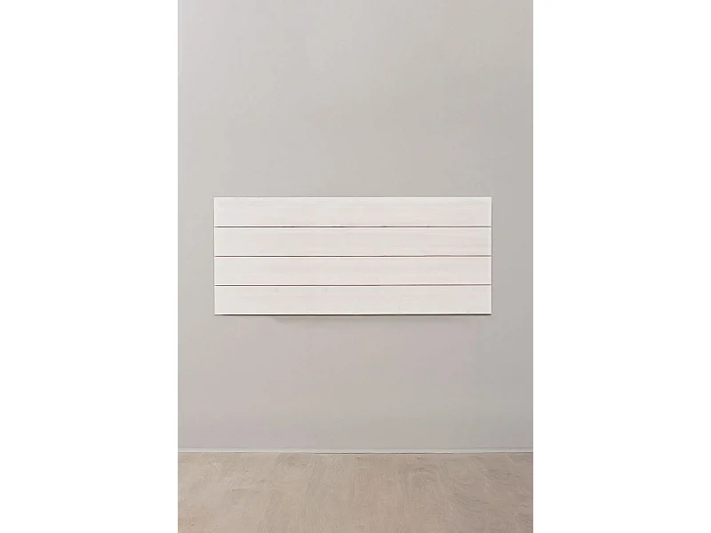 Muebles - Cabecero Lyna Madera para camas de 135 cm - Blanco