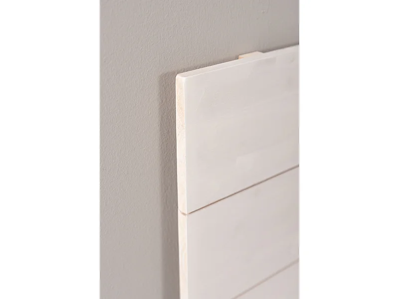 Muebles - Cabecero Lyna Madera para camas de 135 cm - Blanco