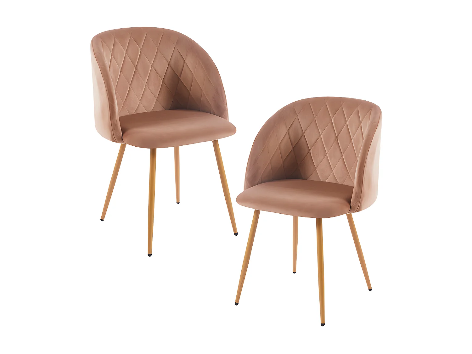 Packs Sillas Comedor - Pack 2 Sillas Velt Terciopelo - Champán