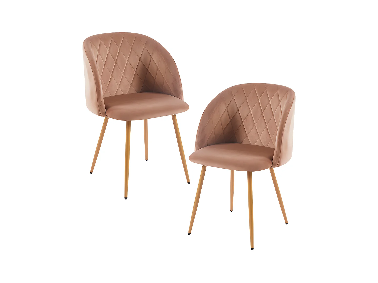 Packs Sillas Comedor - Pack 2 Sillas Velt Terciopelo - Champán