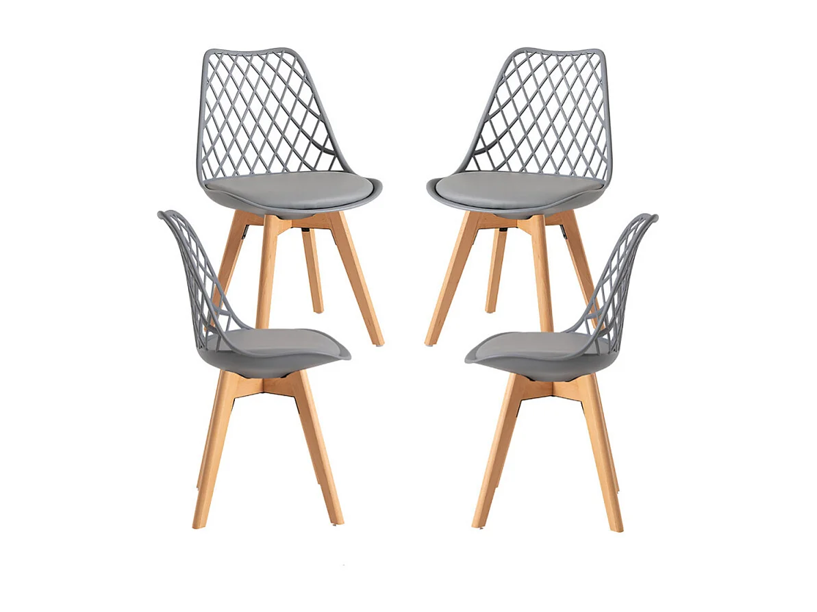 Packs Sillas Comedor - Pack 4 Sillas Mima - Gris claro