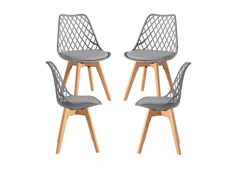 Packs Sillas Comedor - Pack 4 Sillas Mima - Gris claro