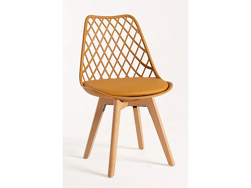 Packs Sillas Comedor - Pack 4 Sillas Mima - Mostaza