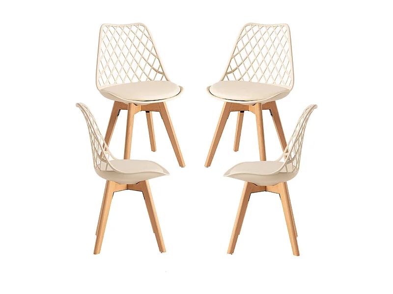 Packs Sillas Comedor - Pack 4 Sillas Mima - Beige